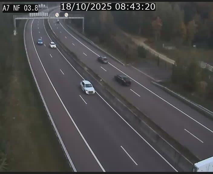 <h2>Webcam autoroute A7 au Luxembourg à la sortie du Tunnel Stafelter vers le Nord</h2>