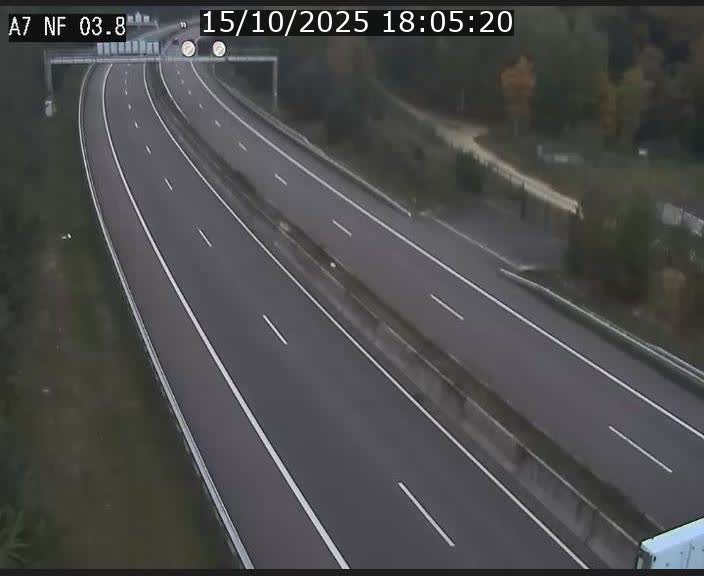 <h2>Webcam autoroute A7 au Luxembourg à la sortie du Tunnel Stafelter vers le Nord</h2>