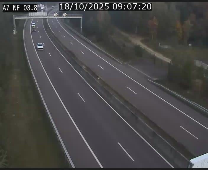 <h2>Webcam autoroute A7 au Luxembourg à la sortie du Tunnel Stafelter vers le Nord</h2>
