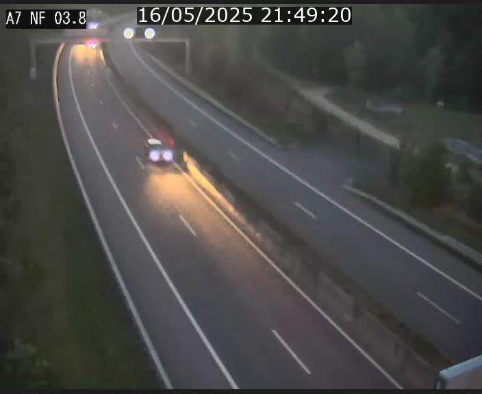 <h2>Webcam autoroute A7 au Luxembourg à la sortie du Tunnel Stafelter vers le Nord</h2>