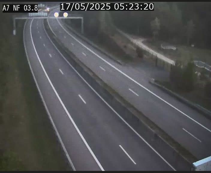<h2>Webcam autoroute A7 au Luxembourg à la sortie du Tunnel Stafelter vers le Nord</h2>