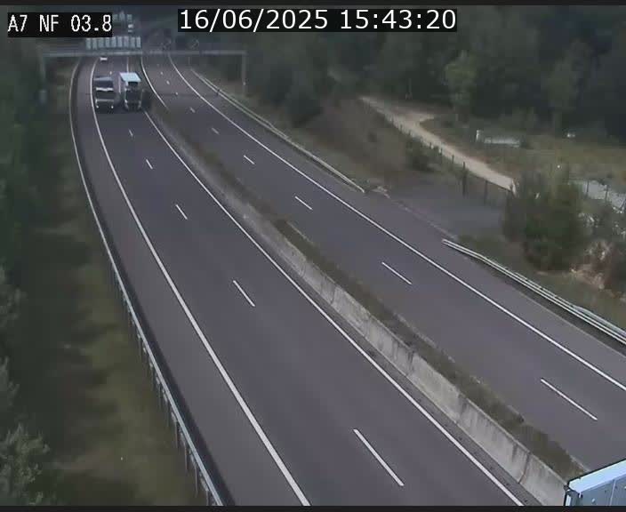 Webcam autoroute A7 au Luxembourg à la sortie du Tunnel Stafelter vers le Nord