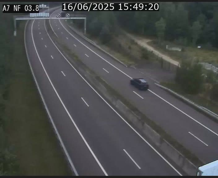 Webcam autoroute A7 au Luxembourg à la sortie du Tunnel Stafelter vers le Nord