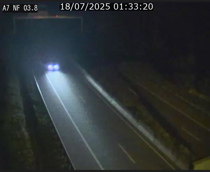 <h2>Webcam autoroute A7 au Luxembourg à la sortie du Tunnel Stafelter vers le Nord</h2>
