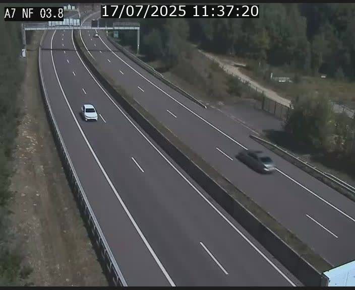 <h2>Webcam autoroute A7 au Luxembourg à la sortie du Tunnel Stafelter vers le Nord</h2>