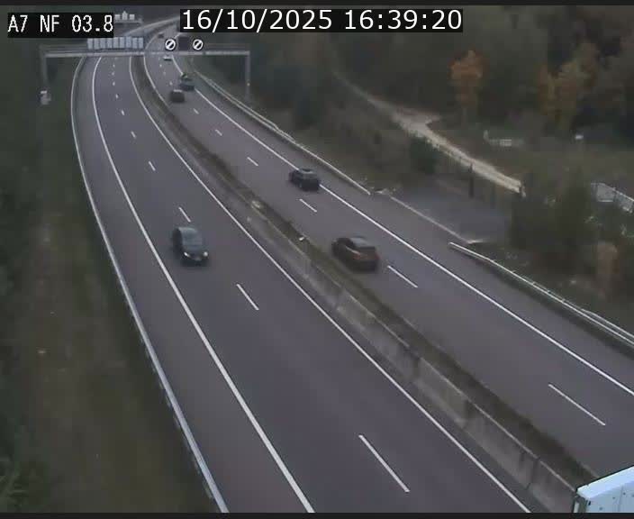 <h2>Webcam autoroute A7 au Luxembourg à la sortie du Tunnel Stafelter vers le Nord</h2>