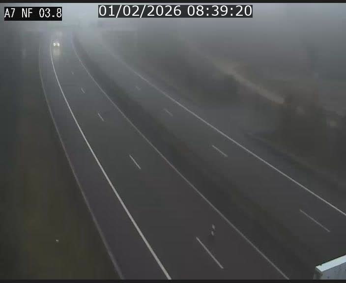 <h2>Webcam autoroute A7 au Luxembourg à la sortie du Tunnel Stafelter vers le Nord</h2>