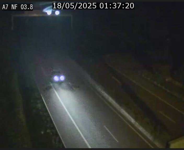 <h2>Webcam autoroute A7 au Luxembourg à la sortie du Tunnel Stafelter vers le Nord</h2>