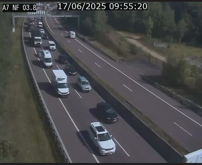 <h2>Webcam autoroute A7 au Luxembourg à la sortie du Tunnel Stafelter vers le Nord</h2>