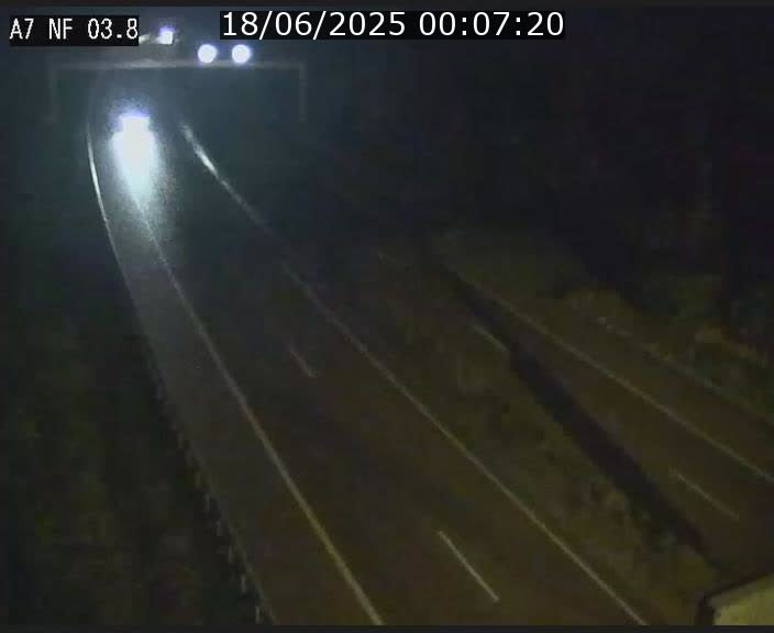 Webcam autoroute A7 au Luxembourg à la sortie du Tunnel Stafelter vers le Nord
