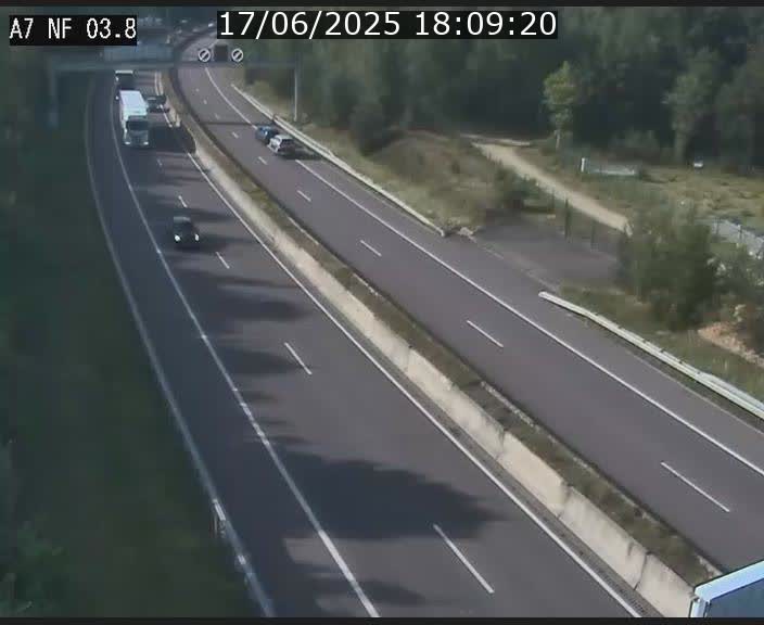 <h2>Webcam autoroute A7 au Luxembourg à la sortie du Tunnel Stafelter vers le Nord</h2>