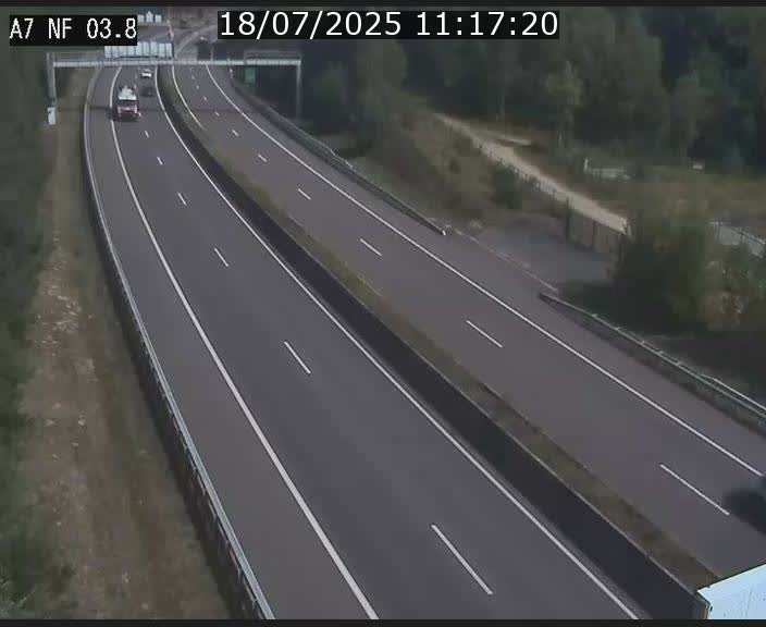 <h2>Webcam autoroute A7 au Luxembourg à la sortie du Tunnel Stafelter vers le Nord</h2>