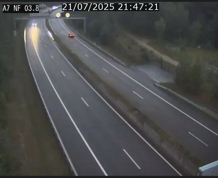 <h2>Webcam autoroute A7 au Luxembourg à la sortie du Tunnel Stafelter vers le Nord</h2>
