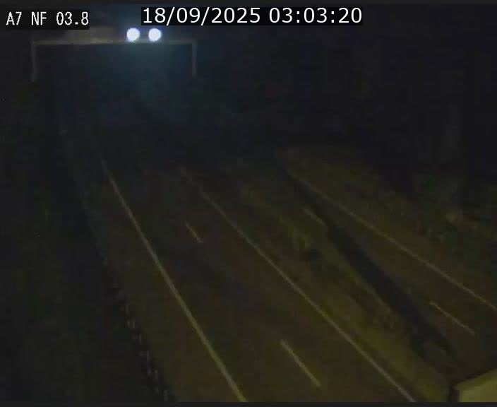 Webcam autoroute A7 au Luxembourg à la sortie du Tunnel Stafelter vers le Nord