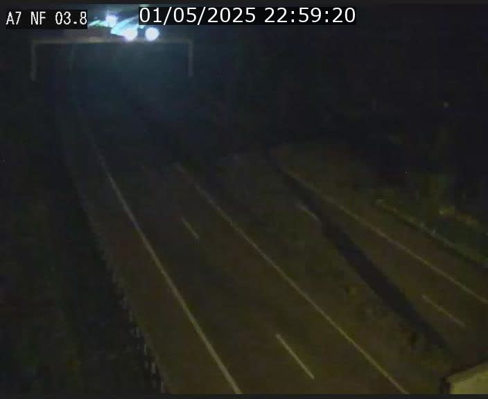 Webcam autoroute A7 au Luxembourg à la sortie du Tunnel Stafelter vers le Nord