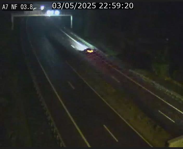Webcam autoroute A7 au Luxembourg à la sortie du Tunnel Stafelter vers le Nord