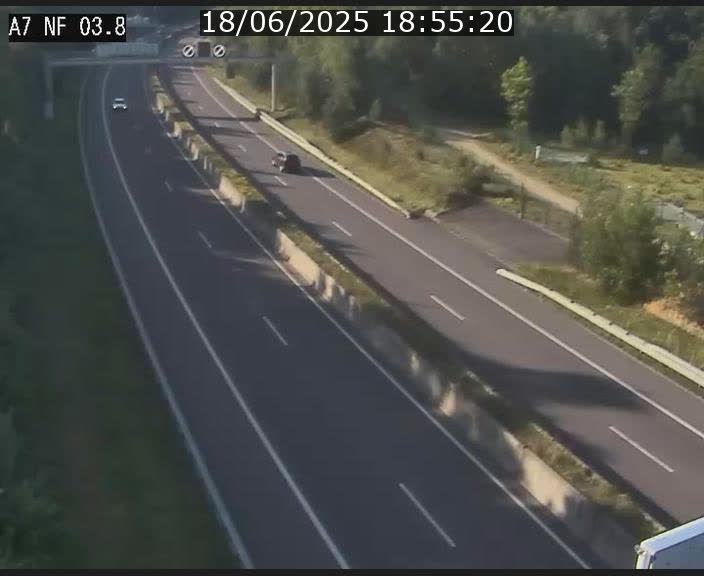 Webcam autoroute A7 au Luxembourg à la sortie du Tunnel Stafelter vers le Nord