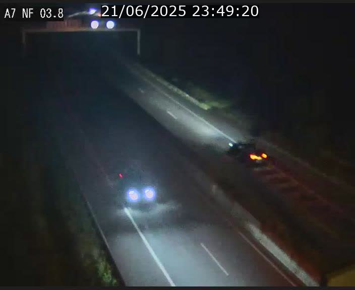Webcam autoroute A7 au Luxembourg à la sortie du Tunnel Stafelter vers le Nord