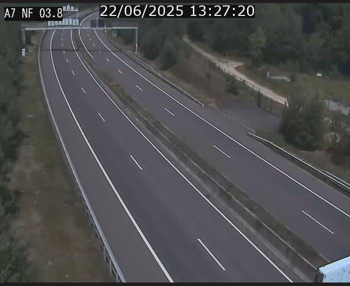 Webcam autoroute A7 au Luxembourg à la sortie du Tunnel Stafelter vers le Nord
