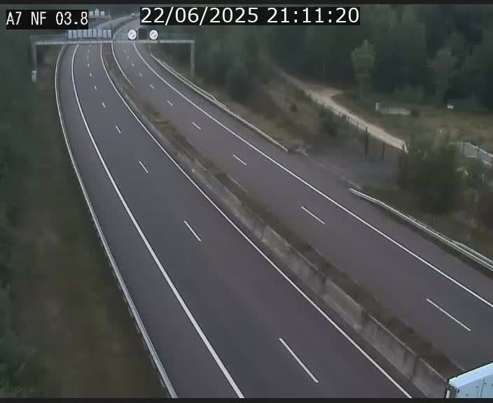 Webcam autoroute A7 au Luxembourg à la sortie du Tunnel Stafelter vers le Nord