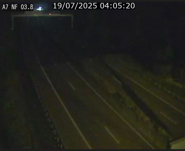 Webcam autoroute A7 au Luxembourg à la sortie du Tunnel Stafelter vers le Nord