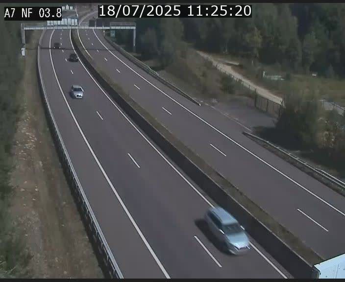 Webcam autoroute A7 au Luxembourg à la sortie du Tunnel Stafelter vers le Nord
