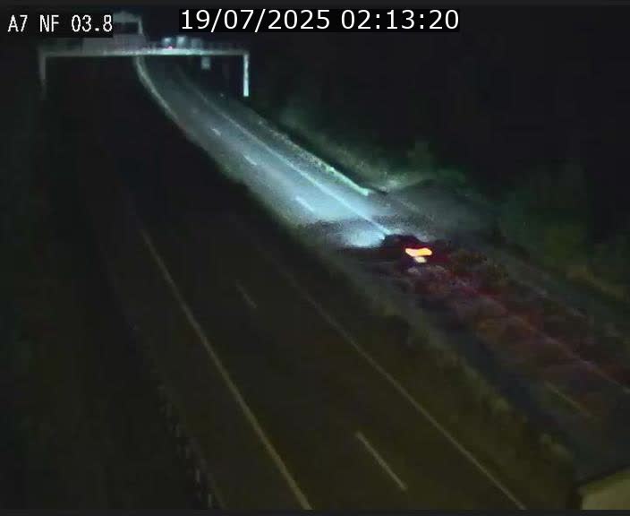 Webcam autoroute A7 au Luxembourg à la sortie du Tunnel Stafelter vers le Nord