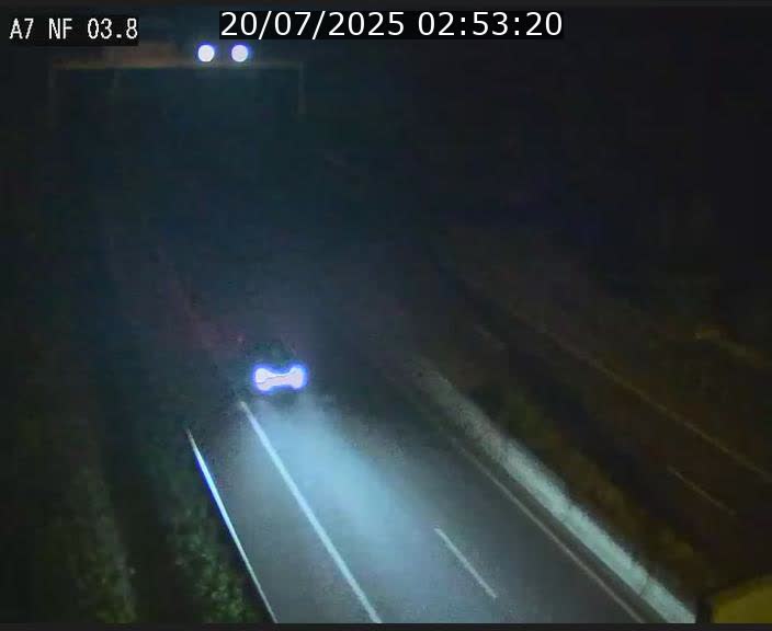 Webcam autoroute A7 au Luxembourg à la sortie du Tunnel Stafelter vers le Nord