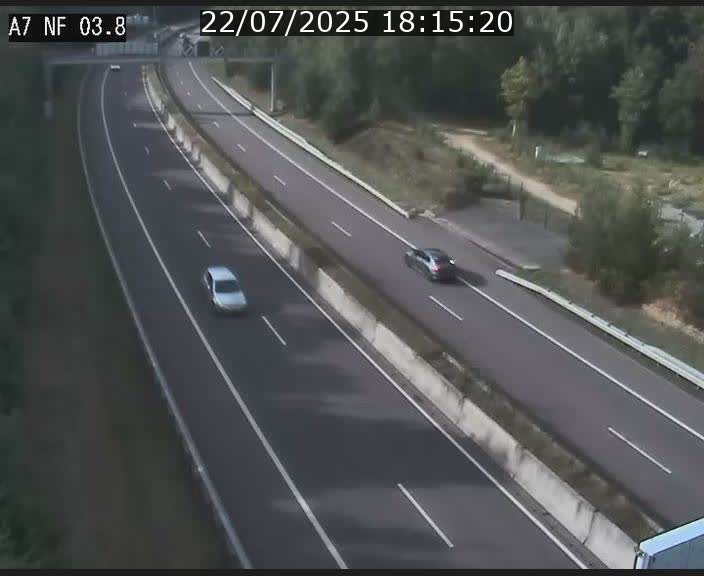 Webcam autoroute A7 au Luxembourg à la sortie du Tunnel Stafelter vers le Nord