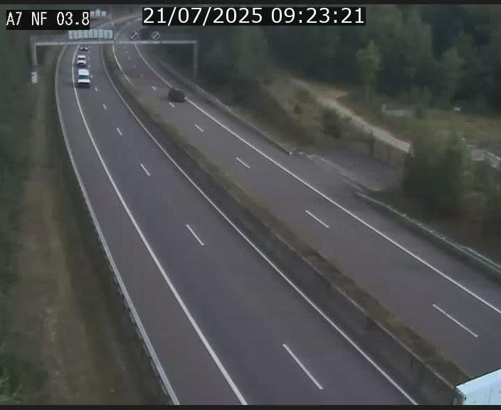 Webcam autoroute A7 au Luxembourg à la sortie du Tunnel Stafelter vers le Nord