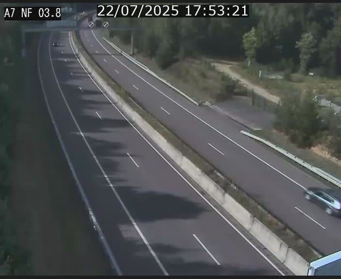 Webcam autoroute A7 au Luxembourg à la sortie du Tunnel Stafelter vers le Nord