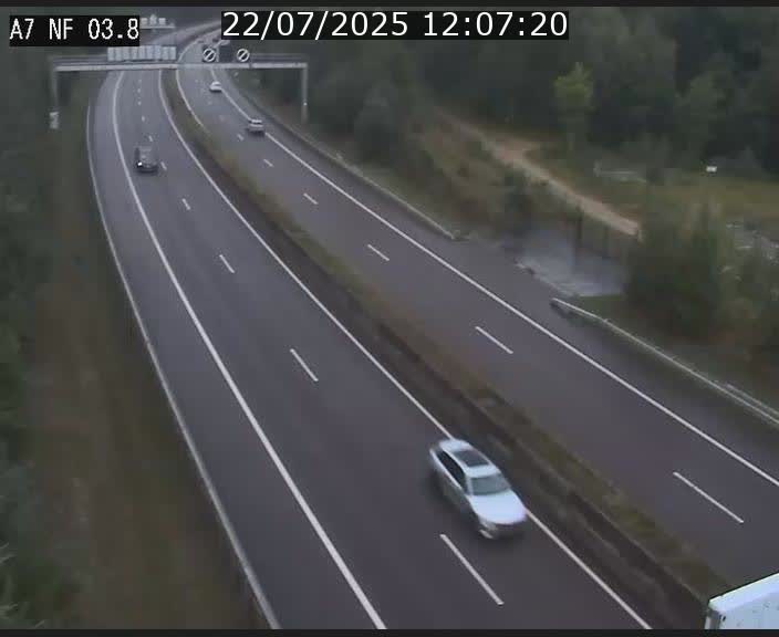 Webcam autoroute A7 au Luxembourg à la sortie du Tunnel Stafelter vers le Nord