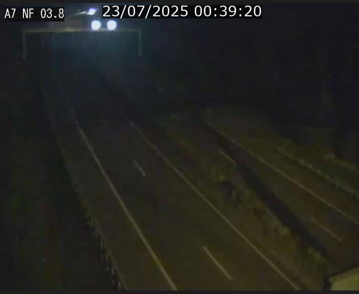 Webcam autoroute A7 au Luxembourg à la sortie du Tunnel Stafelter vers le Nord