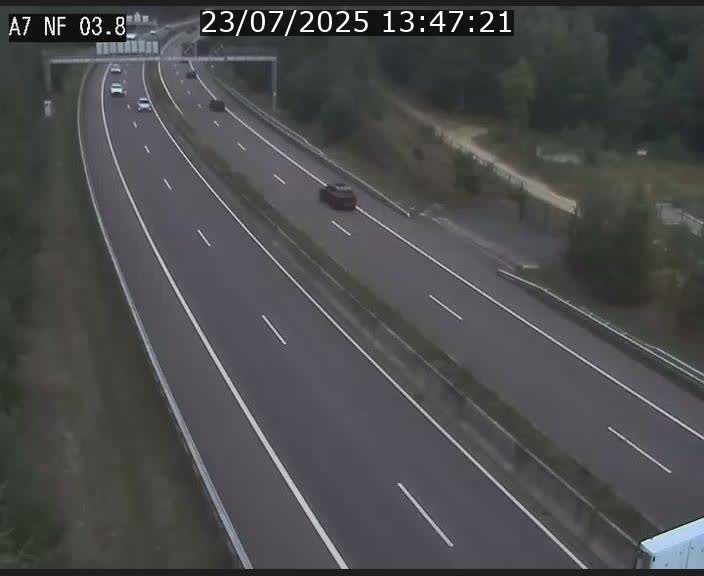 Webcam autoroute A7 au Luxembourg à la sortie du Tunnel Stafelter vers le Nord
