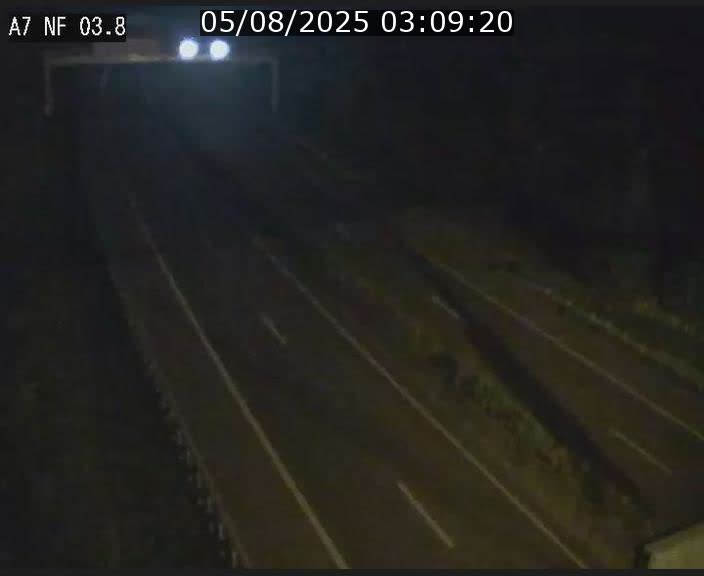 Webcam autoroute A7 au Luxembourg à la sortie du Tunnel Stafelter vers le Nord