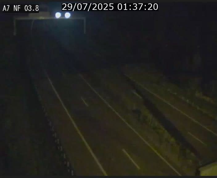 Webcam autoroute A7 au Luxembourg à la sortie du Tunnel Stafelter vers le Nord
