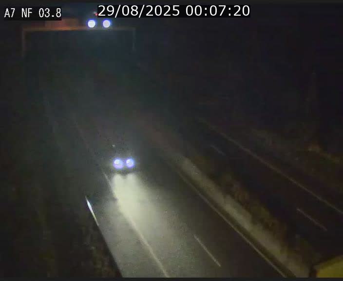 Webcam autoroute A7 au Luxembourg à la sortie du Tunnel Stafelter vers le Nord