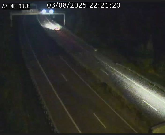 Webcam autoroute A7 au Luxembourg à la sortie du Tunnel Stafelter vers le Nord