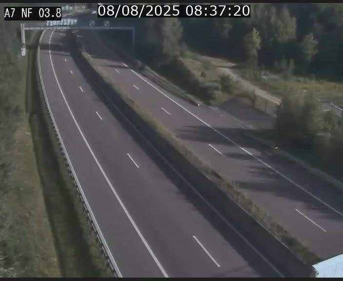 Webcam autoroute A7 au Luxembourg à la sortie du Tunnel Stafelter vers le Nord