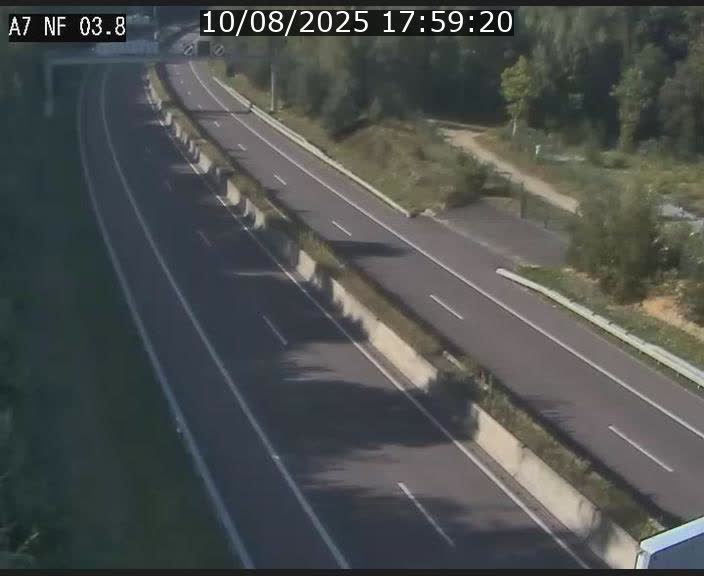 Webcam autoroute A7 au Luxembourg à la sortie du Tunnel Stafelter vers le Nord