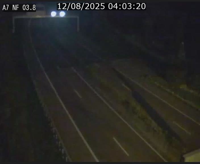 Webcam autoroute A7 au Luxembourg à la sortie du Tunnel Stafelter vers le Nord
