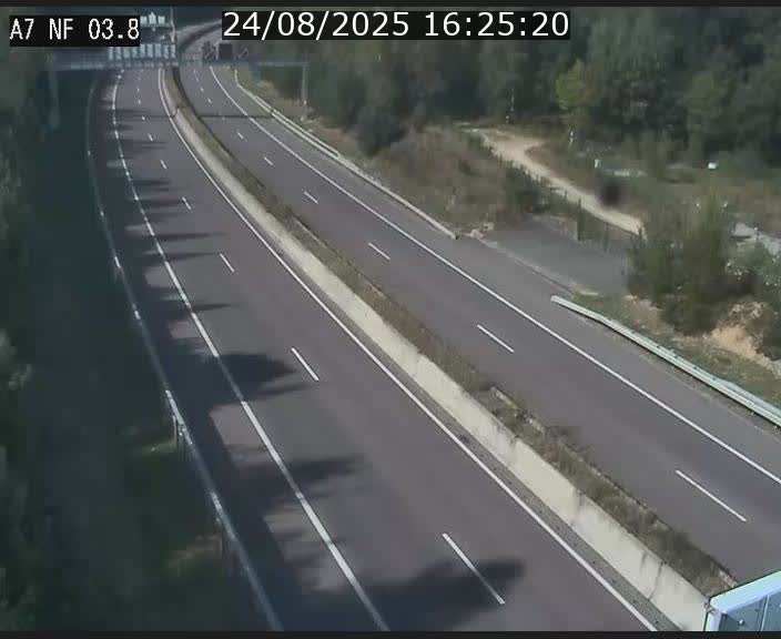 Webcam autoroute A7 au Luxembourg à la sortie du Tunnel Stafelter vers le Nord