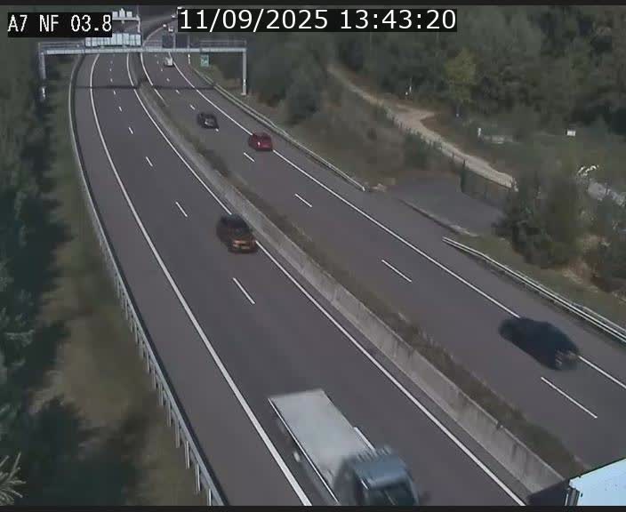 Webcam autoroute A7 au Luxembourg à la sortie du Tunnel Stafelter vers le Nord
