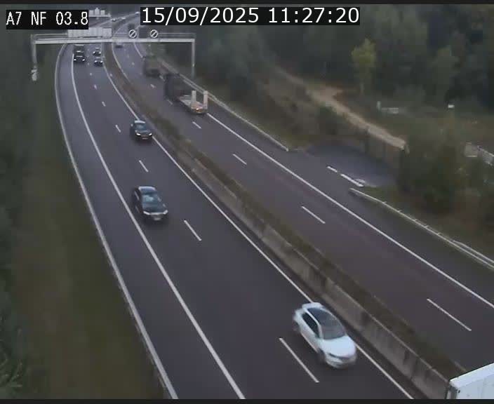 Webcam autoroute A7 au Luxembourg à la sortie du Tunnel Stafelter vers le Nord