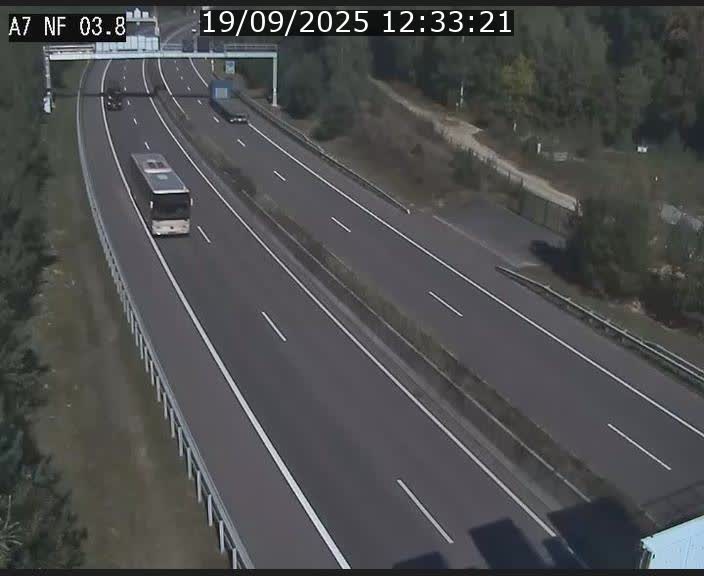 Webcam autoroute A7 au Luxembourg à la sortie du Tunnel Stafelter vers le Nord