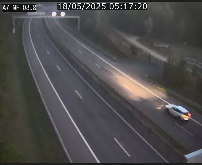 <h2>Webcam autoroute A7 au Luxembourg à la sortie du Tunnel Stafelter vers le Nord</h2>