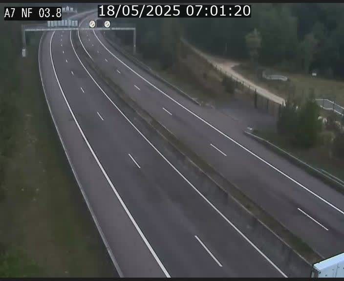 <h2>Webcam autoroute A7 au Luxembourg à la sortie du Tunnel Stafelter vers le Nord</h2>