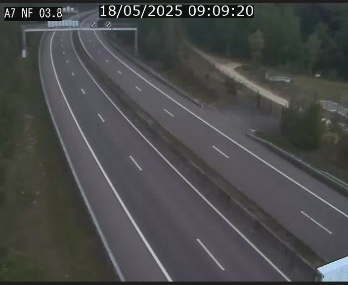 <h2>Webcam autoroute A7 au Luxembourg à la sortie du Tunnel Stafelter vers le Nord</h2>