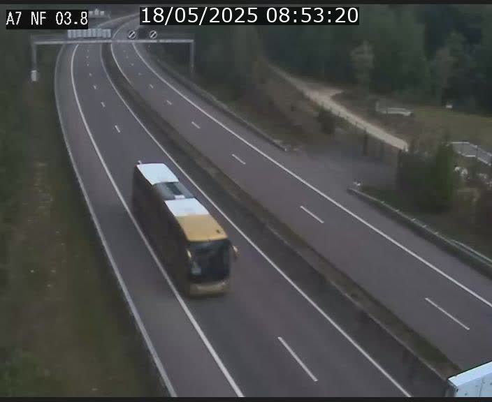 <h2>Webcam autoroute A7 au Luxembourg à la sortie du Tunnel Stafelter vers le Nord</h2>
