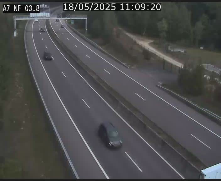 <h2>Webcam autoroute A7 au Luxembourg à la sortie du Tunnel Stafelter vers le Nord</h2>